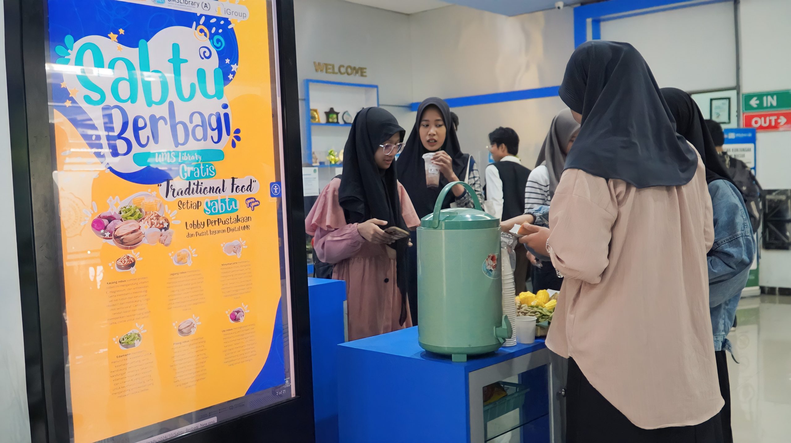 Perpustakaan UMS Hidupkan Budaya Sehat dengan Sabtu Berbagi Tradisional Food