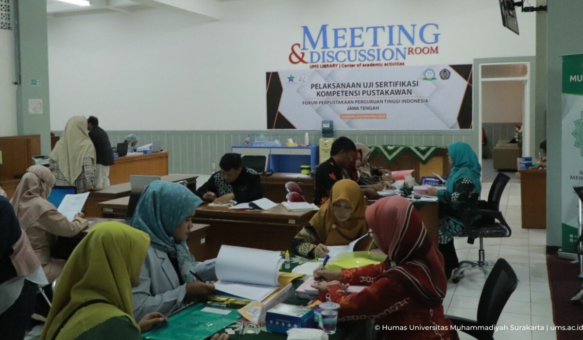 Perpustakaan UMS Terima Apresiasi atas Penyelenggaraan Uji Sertifikasi Pustakawan Jawa Tengah