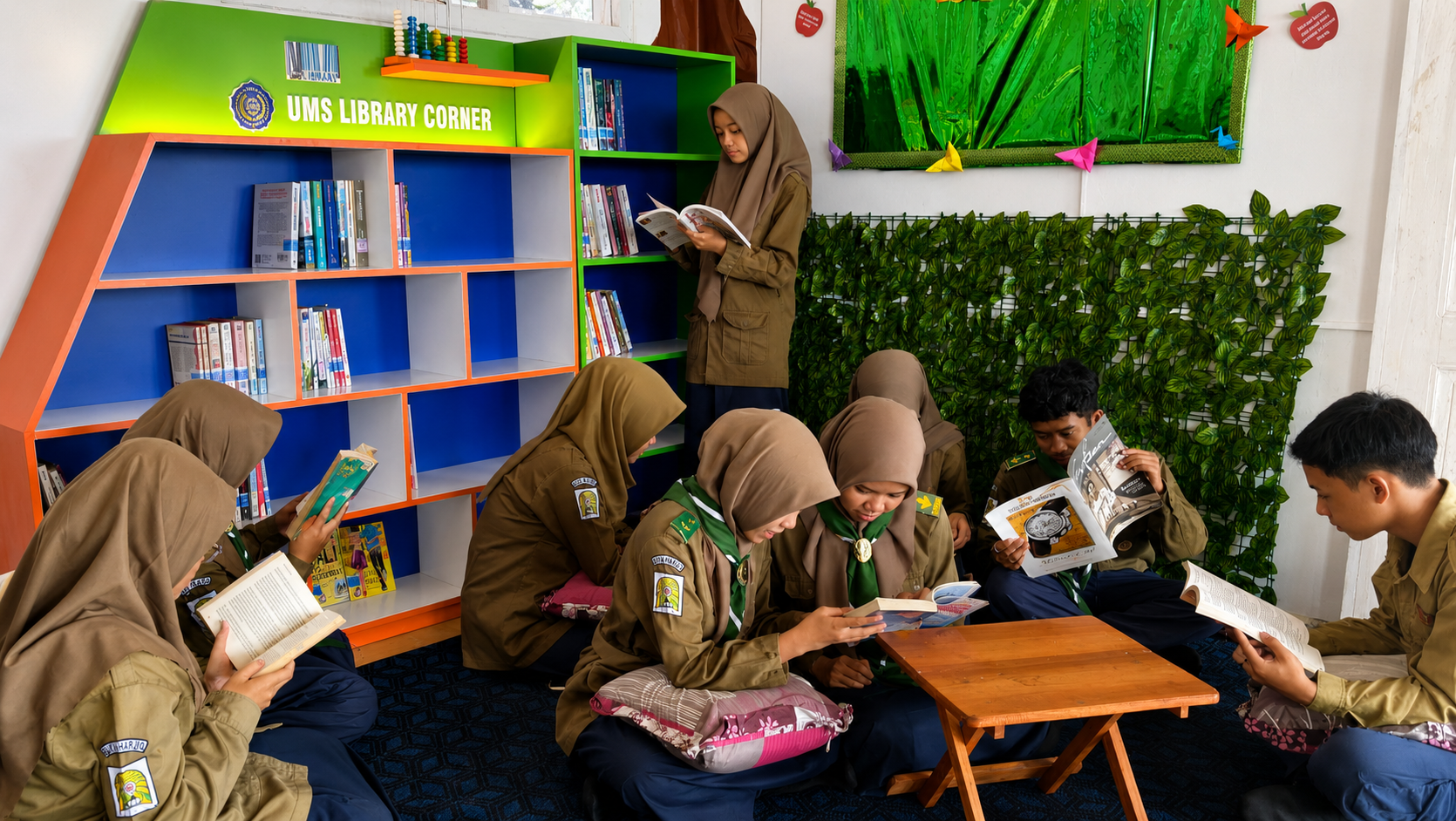 Perkuat Literasi Sekolah, UMS Launching UMS Library Corner di SMA Muhammadiyah Plus Salatiga